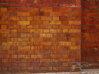 brick wall of Victorian era theatre